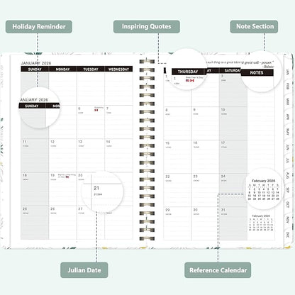 2026 Planner, Weekly and Monthly Calendar Academic Planner, Jan 2026 - Dec 2026, Planning Agenda Book for Desk Accessories and School Supplies - A5 (6.3'' x 8.5'')
