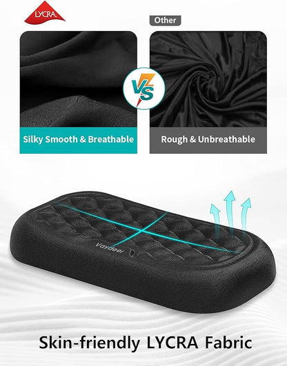 Vaydeer Wrist Rest for Keyboard and Mouse, Computer Ergonomic Wrist Support Pad Set, Soft Memory Foam Arm Cushion for Desk, Palm Hand Office Gaming Laptop Typing-Medium