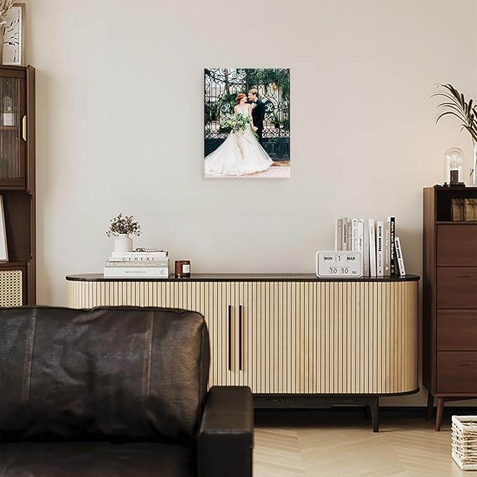 DBLAKI Personalized Custom Canvas Prints - Custom Framed Canvas Prints With Your Photos,Printed Photo To Canvas Wall Art Ideal for Home Decor Gifts Keepsakes 11" x14"
