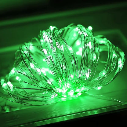 btfarm 6 Pack Fairy Lights Battery Operated, 7FT 20 LED Mini String Lights Waterproof Silver Wire for Mason Jars Centerpiece Table Crafts Bedroom Christmas Decoration, Green