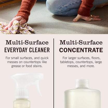 MRS. MEYER'S CLEAN DAY Multi-Surface Everyday Concentrate, Honeysuckle Scent, 32 Fl Oz Bottle - 2 Pack