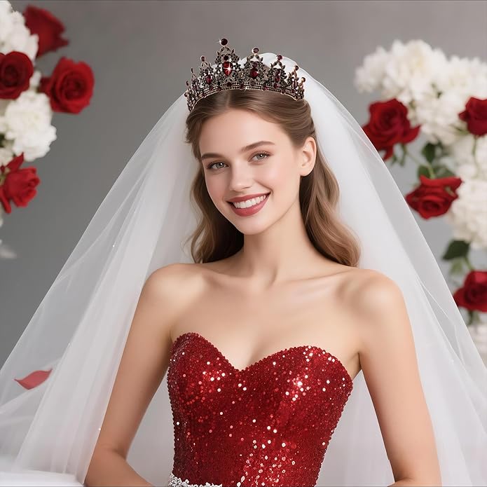 Kamirola - Queen Crown and Tiaras Princess Crown for Women and Girls Crystal Headbands for Bridal, Princess for Wedding and Party（01）