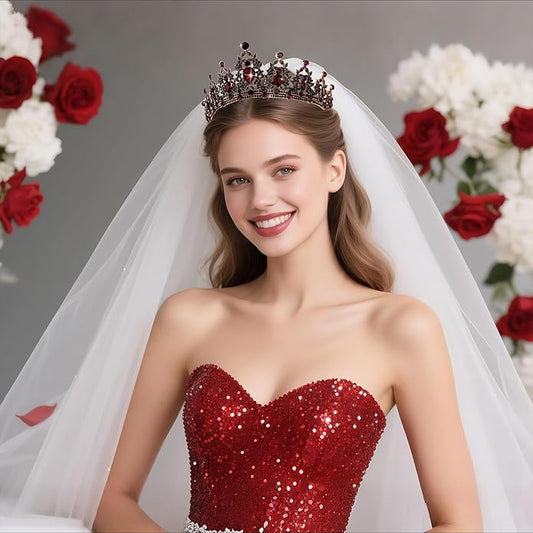 Kamirola - Queen Crown and Tiaras Princess Crown for Women and Girls Crystal Headbands for Bridal, Princess for Wedding and Party（01）