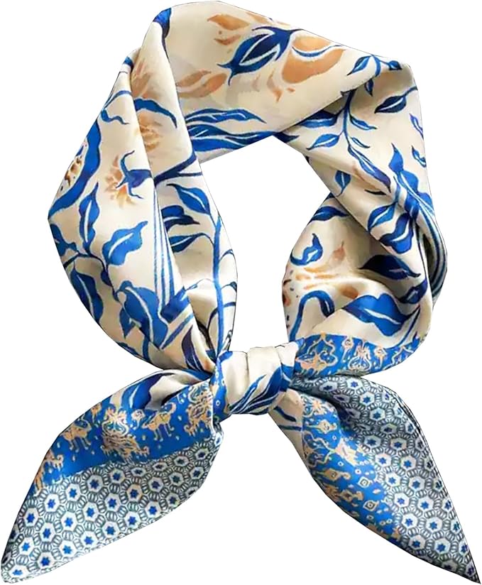 Neck Scarf For Womens Silky Head Scarves Hair Bandanas Square Scarf Fashion Accessories lightweight