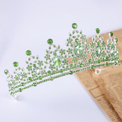 Princess Tiara and Crown for Women Wedding Tiaras for Bridal girls Tiaras and Crystal Crowns Rhinestone Headband Metal Hair Accessories for Costume Birthday Party Prom Gifts