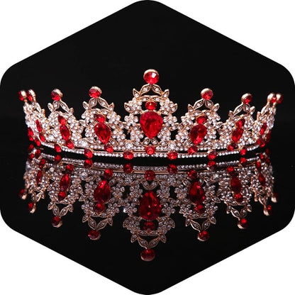 Crystal Tiaras and Crowns for Women - Wedding and Birthday Party Princess Crown Hair Accessories For Wedding, Prom, Pageant Celebration Party A3