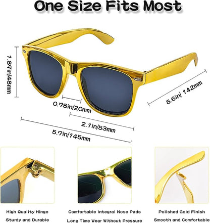 Pibupibu 10/20 Packs Adults Wholesale Neon Colors Square Retro Style Party Favors Sunglasses