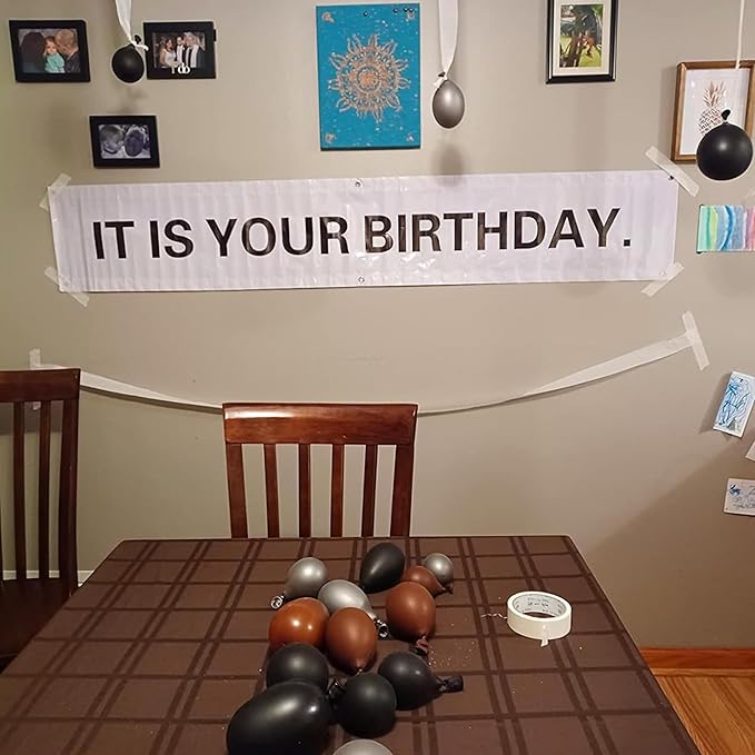 The Office Birthday Banner, 6 x 1 ft Vinyl with Metal Grommets for Party Decorations
