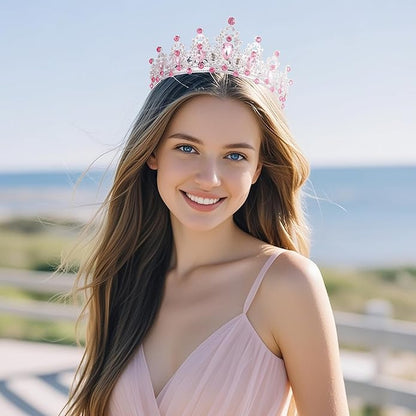 Crystal Tiaras and Crowns for Women - Wedding and Birthday Party Princess Crown Hair Accessories For Wedding, Prom, Pageant Celebration Party A3