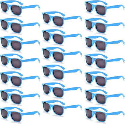 YQVIE 20 Pack Wholesale Sunglasses for Men Women in Bulk 70s Retro Cheap Glasses for Party Supplies
