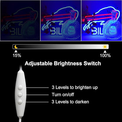 JFLLamp Buffalo Football Neon Signs for Wall Decor Neon Lights for Business Led Signs Suitable for Man Cave Restaurant Office Bar Pub Led Art 5V Power Adapter