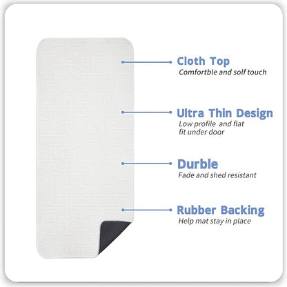 Bath Mat,Ultra Thin Bathroom Runner Rugs,Large Bath Mats for Bathroom,Quick Dry,Non-Slip,Machine Washable,Low Pile,Bath Rug,Shower Outside,Sink,Home Decor Accessories.Cream,3'x4'(36x48inch)