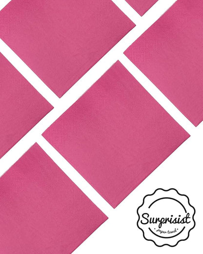 Peach Pink Cocktail Napkins 5 * 5inch disposable Beverage Napkin paper for Cocktail, Wedding, Dinner，Birthday Party Dessert Wine Paper Napkins（ 120 Count）