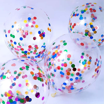 Rainbow Foil Confetti 15000Pcs, containing a mixture of three shapes: circular, heart-shaped,and star shaped Table Confetti for Fill Balloon Wedding Graduation Party Decorations,100g of pack
