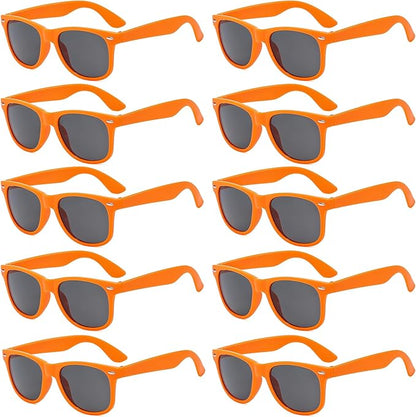 Pibupibu 10/20 Packs Adults Wholesale Neon Colors Square Retro Style Party Favors Sunglasses