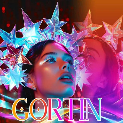 GORTIN Light up Star Moon Headbands LED Headpiece Costume Hair Accessories for Women