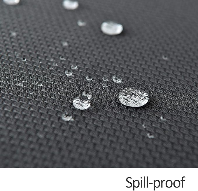 maxmill Jacquard Square Tablecloth Stain Resistant Waterproof Wrinkle Resistant Washable Soft Table Cloth, Fabric Table Cover for Dining Room, Indoor and Outdoor Use, 52 x 52 Inch, Charcoal