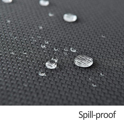 maxmill Round Textured Tablecloth Spill-Proof Wrinkle Free Soft Jacquard Table Cloth for Round Table Cover, for Dining Room Buffet Banquet Parties Holiday Dinner, 70 Inch Charcoal