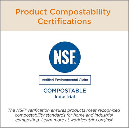World Centric Compostable NoTree 6" Paper Spork - FSC Certified with a Heat-Tolerant Coating - 1000 Pack