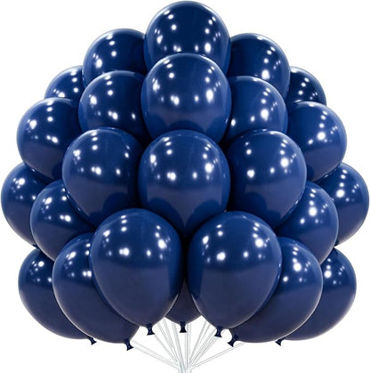 PartyWoo Navy Blue Balloons 101pcs 12 Inch Dark Blue Latex Helium Balloons for Graduation New Year Wedding Sports Theme Boy Baby Shower Men Birthday Bachelorette Party Decorations Blue-Z90