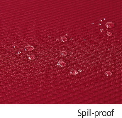 maxmill 2 Pack Rectangle 52 x 70 Inch Red Textured Christmas Tablecloth Spillproof Wrinkle Free Table Cloth for Kitchen Dining Decoration, Fabric Table Cover for Parties Outdoor and Indoor Use