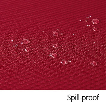 maxmill Rectangle Textured Tablecloth Waterproof Spillproof Wrinkle Free Table Cloth, Kitchen Dining Tabletop Decoration, Fabric Table Cover for Outdoor and Indoor Use, 52 x 70 Inch, Red