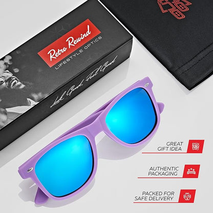 Retro Rewind Polarized Sunglasses for Men and Women - UV Protection Classic Sun Glasses