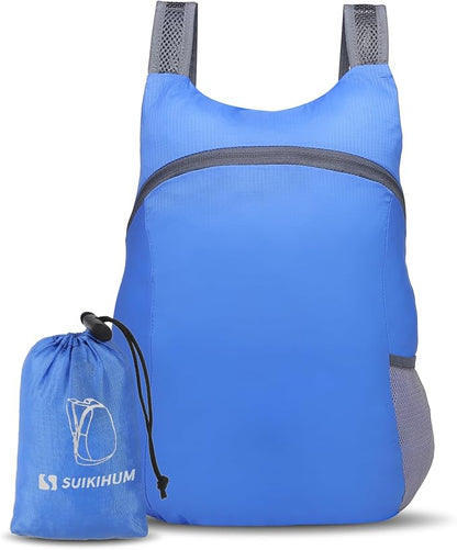 20L Ultra Hiking-Daypack Lightweight Foldable Travel Packable Backpack for Camping Cycling Outdoor,Sapphire