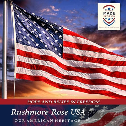 Large American Flag for Outside 12x18 | American Flag 100% Made in USA -US Flag Heavy Duty Outdoor with Embroidered Stars and Sewn Stripes Outdoor Flag for High Wind - FMAA Certified