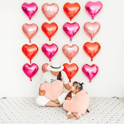 Red Heart Shaped balloons Pack of 12,18 Inch Love Valentine Balloons Heart Romantic Balloons For Valentines Day Propose Marriage Wedding Bridal Shower Engagement Party Decorations