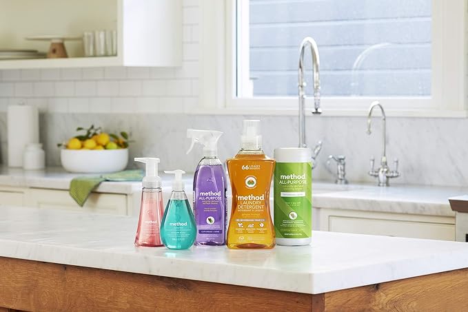 Method All-Purpose Cleaner Refill, Pink Grapefruit, Plant-Based and Biodegradable Formula Perfect for Most Counters, Tiles and More, 68 Fl Oz, (Pack of 2)