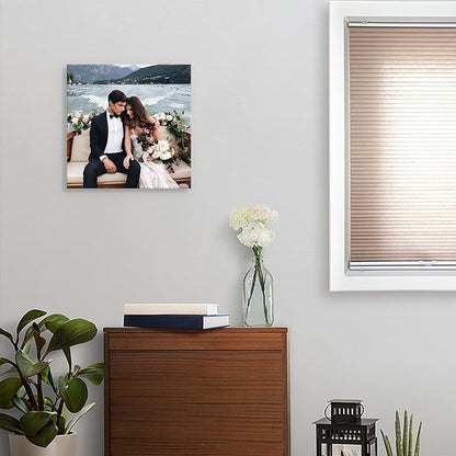 DBLAKI Personalized Custom Canvas Prints - Custom Framed Canvas Prints With Your Photos,Printed Photo To Canvas Wall Art Ideal for Home Decor Gifts Keepsakes 24" x24"