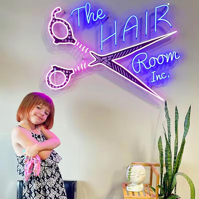 Custom Logo Neon Sign, Personalized UV Printed LED Neon Signs, Custom Neon Sign for Business, Office Bar Salon Shop Company Logo Wedding Decor