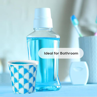 [800Pack] 3 oz Paper Cups, Small Mouthwash Cups, Disposable Bathroom Cups, Paper Cups for Party, Picnic, BBQ, Travel, and Event, Assorted designs
