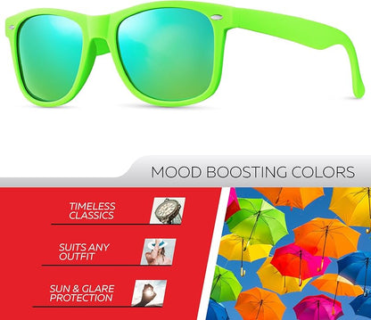 Retro Rewind Polarized Sunglasses for Men and Women - UV Protection Classic Sun Glasses