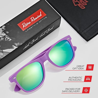 Retro Rewind Polarized Sunglasses for Men and Women - UV Protection Classic Sun Glasses