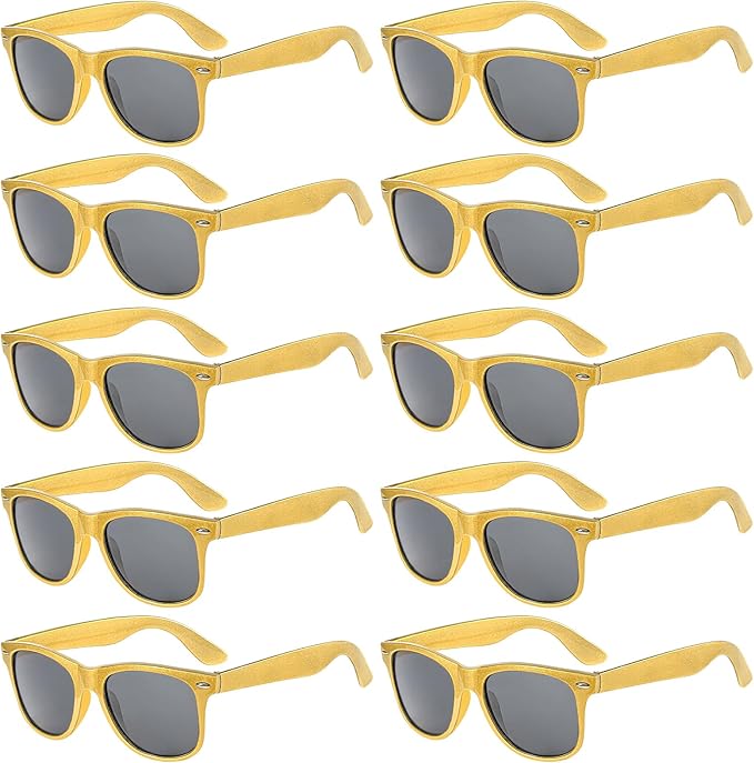 Pibupibu 10/20 Packs Adults Wholesale Neon Colors Square Retro Style Party Favors Sunglasses