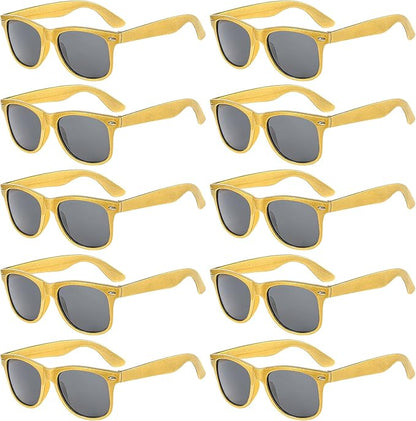 Pibupibu 10/20 Packs Adults Wholesale Neon Colors Square Retro Style Party Favors Sunglasses