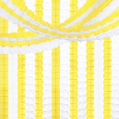 White-Yellow Party-Decorations Streamers Garland - 157Ft Four-Leaf Clover Hanging Banner,Wedding Bridal Baby Shower Birthday Sunflower Lemon Theme Decor Hugtmr