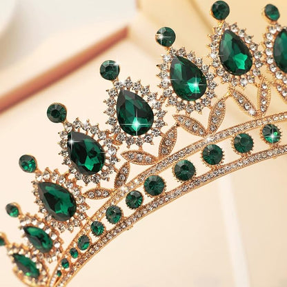 Kamirola Tiaras Princess Crown for Women and Girls Crystal Headbands for Bridal, Princess for Wedding and Party(TR21)