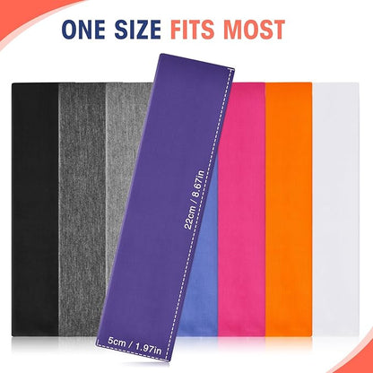Hotop 20 Pcs Sport Stretchy Headbands for Girls Women Non Slip Soft Fabric Elastic Headband Bulk for Yoga DIY Team Gifts