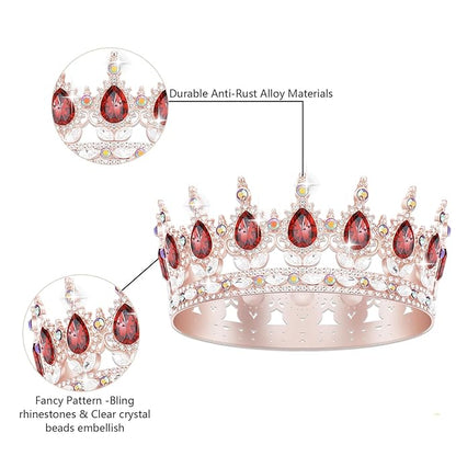 Queen Crown Birthday Crowns for Women, Birthday Girl Sash, Birthday Tiara for Women Set, Princess Rhinestone Birthday Girl Headband Birthday Gifts for Women, Sweet Happy Accessories