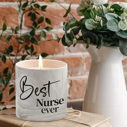 Nurse Gifts for Women - Best Nurse Ever Candle for Nurses Week Nurse Appreciation Gifts for Nurse Graduation Gift Nurse Practitioner