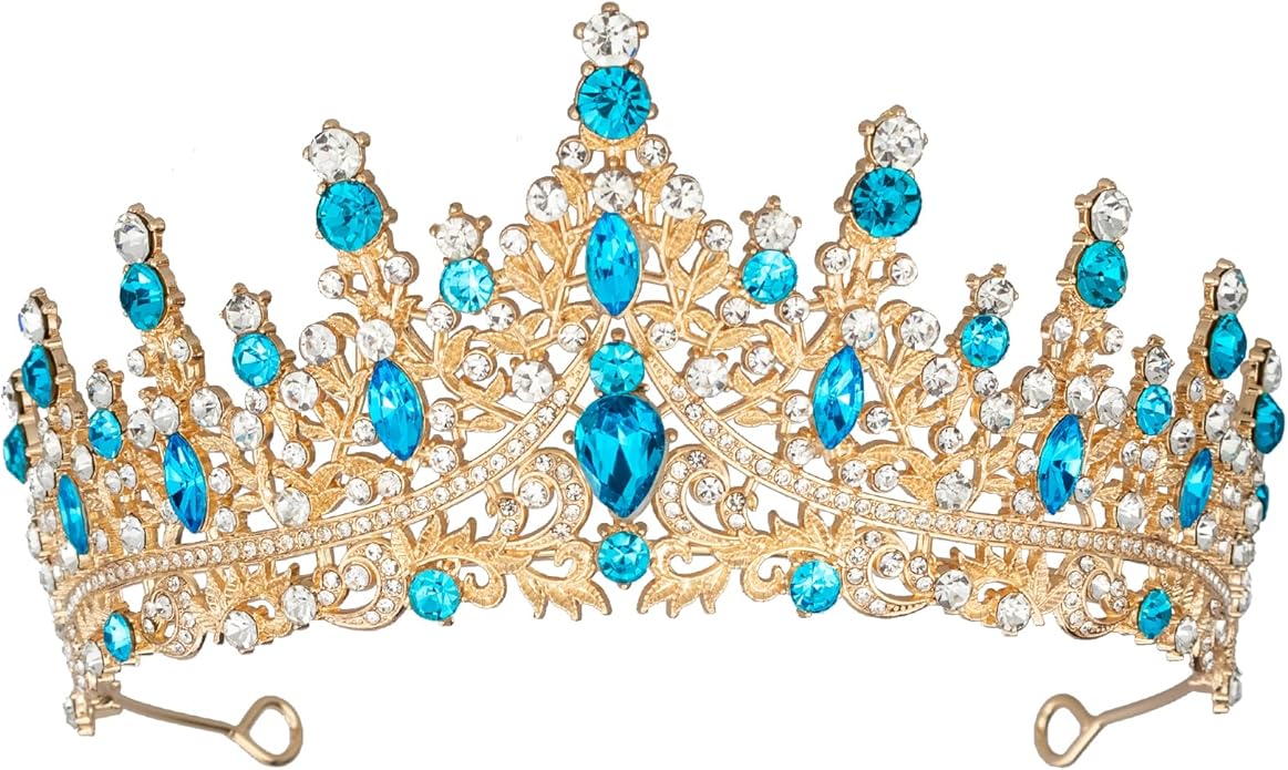 Tiaras and Crowns for Women Crystal Princess Tiaras Rhinestone Queen Crowns For Wedding Bridal Birthday Prom Pageant Party (Tiara 100)