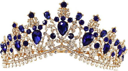 Vintage Baroque Crown Tiara Diadem Wedding Crystal Rhinestone Crown And Tiaras Bridal Hair Jewelry Wedding Hair Accessories