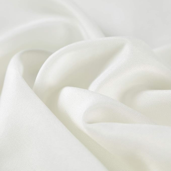 Cloth Napkins 17x17 inch Washable Polyester Dinner Napkins Soft Table Napkins for Wedding Party Dining Banquet(Ivory,50PCS)