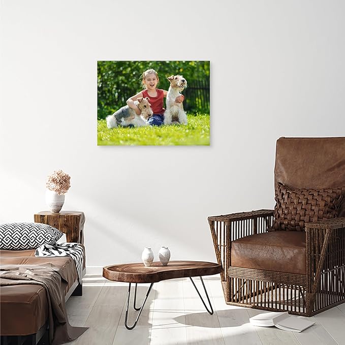 DBLAKI Personalized Custom Canvas Prints - Custom Framed Canvas Prints With Your Photos,Printed Photo To Canvas Wall Art Ideal for Home Decor Gifts Keepsakes 24" x18"