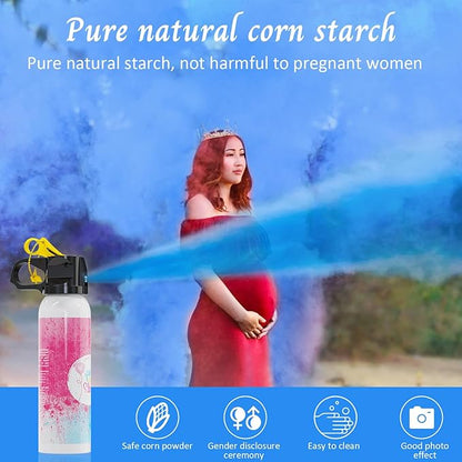 Gender Reveal Fire Extinguisher Color Blasters: 2 Pcs Blue Blaster Only for Baby Boy with Blue Smoke suitable for Gender Reveal Party Decorations