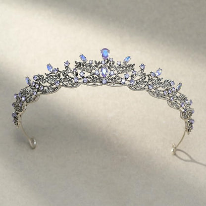 SWEETV Gold Princess Tiaras for Women Girls, Queen Crowns Tiaras Adult Headband for Bride Wedding Bridal Birthday Quinceanera Pageant Party Prom,Halloween Costume Cosplay Accessories Christmas Gift, Purple