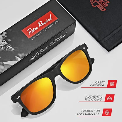 Retro Rewind Polarized Sunglasses for Men and Women - UV Protection Classic Sun Glasses